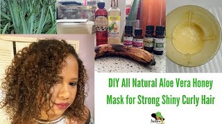 All Natural Aloe Vera Mask for Hair [upl. by Ymmac223]