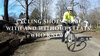 Cycling Shoes Come With Or Without Cleats Who Knew  Todays Tip Cycling Shoes Add To Your Power [upl. by Koller]