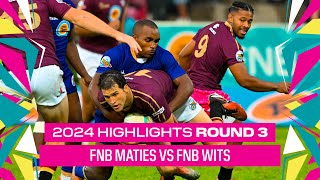 Round 3 HIGHLIGHTS FNB Maties vs FNB Wits  4 March 2024 [upl. by Jefferson]