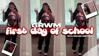 GRWM for the first day of school 8th grade [upl. by Nykal207]