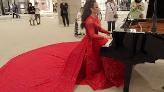 Hussain Al Jassmi  Boshret Kheir Piano cover solo piano Dubai UAE Arabic music Dubai Mall [upl. by Gloria560]