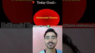 Multinomial Theorem ✅Jee Most Important Concept 🔥🔥 jee jeemaths [upl. by Lladnar619]