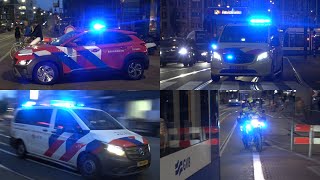 Close call Politie Brandweer en Ambulance met spoed naar grote brand in Amsterdam 1598 [upl. by Ayhdnas]