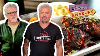 Guy Fieri Eats Caribbean Jerk Chicken with Bruce McGill  Diners DriveIns and Dives  Food Network [upl. by Rutledge936]