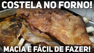 COSTELA assada no FORNO com PAPEL ALUMÍNIO Muito SIMPLES e DELICIOSA [upl. by Beitris]