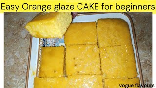 Easiest Orange cake recipe for beginners 🍊🧡 [upl. by Karleen]