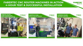 Fabertec CNC Routers M2 amp M1 2030  4Hour Warehouse Test amp Client Installation [upl. by Navy]