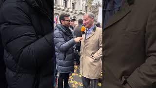 ADAM BROOKS SPEAKS TO REFORM UK MP RUPERT LOWE AT THE FARMERS PROTEST 🚜 [upl. by Phillipe]