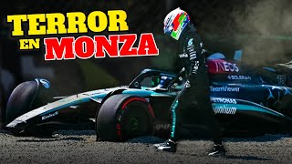 CHOQUE TRAS CHOQUE Prácticas En Monza Fueron De Terror  Fórmula 1 [upl. by Euseibbob199]