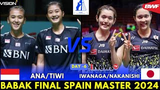 🔴SUDAH DIMULAI  AnaTiwi INA vs IwanagaNakanishi JPN  Final Spain Masters 2024 [upl. by Gen]