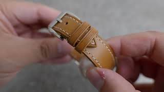 Custom Buttero Leather Watch Strap by Tuns Leather Full Review [upl. by Macey]