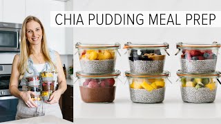 MEAL PREP CHIA PUDDING  freeze it for weeks  healthy breakfast ideas [upl. by Coyle]