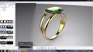 Emerald Ring Model Blender 3D  KeyShot Render [upl. by Phail]