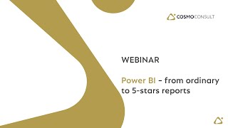 Webinar  Power BI  from ordinary to 5stars reports [upl. by Najram]