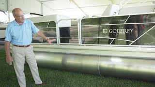 2021 Godfrey Sweetwater Xperience Split Bench  Boat Walkthrough [upl. by Noraha]