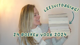 24 boeken die ik in 2024 ga lezen ✨📚  Leesuitdaging voor het nieuwe jaar [upl. by Karel]