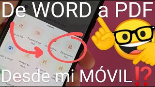 📄👉📕 Como CONVERTIR DOCUMENTO WORD a PDF desde el TELÉFONO 2024 MÓVIL o CELULAR MEJOR MÉTODO [upl. by Scheck672]