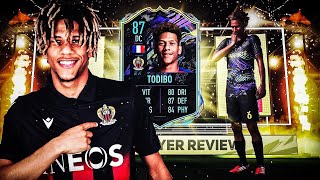 FIFA21  FUTURE STARS REVIEW  JEANCLAIR TODIBO 87  ULTIMATE TEAM [upl. by Isherwood]