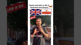 Royal mail seasonal recruitment uk abroad jobsinuk ukjobs london jobsearchabroad [upl. by Court]