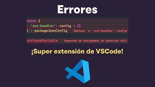 ¡La MEJOR extensión de Visual Studio Code para mostrar tus ERRORES ❌ [upl. by Nnayllehs864]