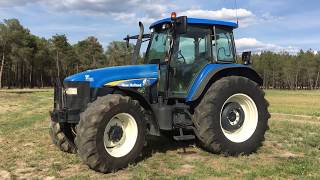 New Holland TM 140 tractor Sound  Technical data [upl. by Attenahs]