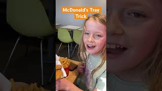 Simple Tray Trick at McDonald’s 😆fun mcdonalds shorts life hacks [upl. by Calia]