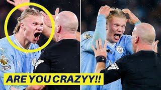 Erling Haaland Angry Reaction at Referee Simon Hooper After Bad Decision [upl. by Allecram941]