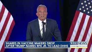 Vaccine maker stocks tumble after Trump picks RFK Jr for health secretary [upl. by Subir]