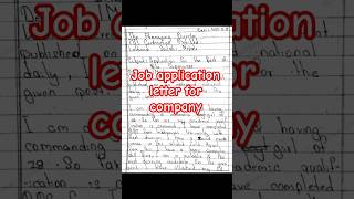 Job application letter for company  application for the post of site supervisor [upl. by Marlane]