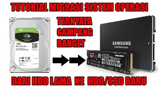 TUTORIAL MIGRASICLONE SISTEM OPERASI OS DARI HDD LAMA KE HDDSSD BARU [upl. by Kenyon]