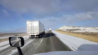 BigRigTravels LIVE  Rawlins to near Evanston WY I80 101418 [upl. by Arad]