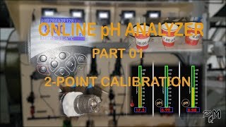 Online pH Analyzer Part 01 2 Point Calibration with Buffer Solutions [upl. by Kcirdek]