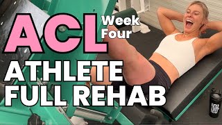 ACL Rehab  Pro Athlete Full Day  Week 4 [upl. by Anaynek]