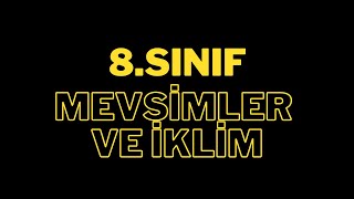 8SINIF MEVSİMLERİN OLUŞUMU  LGS 1 SORU CEPTE  2025 lgs [upl. by Nike]