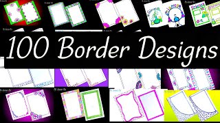 100 Border Designproject designcorev Page designassignment front page designTitle page [upl. by Elyrad]