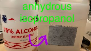 Preparation of Anhydrous Isopropanol [upl. by Nadeen]