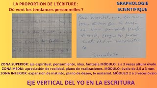 CLASE 15 DE GRAFOLOGÍA CIENTÍFICA GRATIS  PROPORCIÓN DE LA ESCRITURA 1 [upl. by Sitarski]