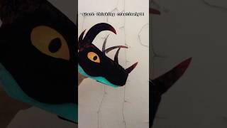 Stin💙🖤 puppetdragon puppet art dragonart viralvideo [upl. by Anwahsad]