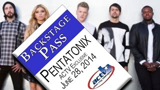 Pentatonix Back Stage Exclusive June 28 2014 [upl. by Ralip]