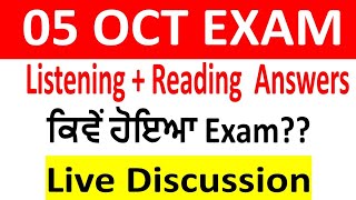 5 October Ielts exam evening slot answers and review5 October exam listening amp reading answer [upl. by Naux]