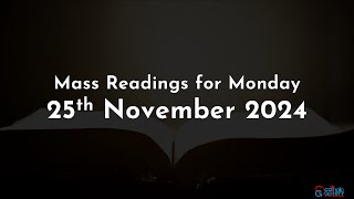 Catholic Mass Readings in English  November 25 2024 [upl. by Eicirtap]