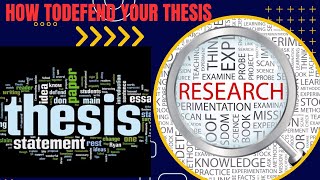 How to Defend Your Research Thesis Top Tips for Success [upl. by Zil]