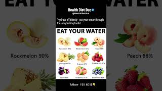 Eat your water  HealthDietDuo shorts [upl. by Olson]