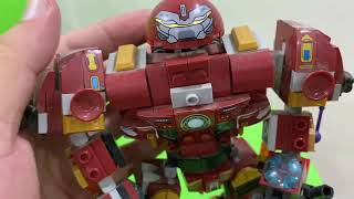 See the 12cm tall Iron Man Hulkbuster version assembled from Lego [upl. by Junieta]