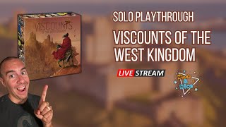 Viscounts of the West Kingdom  Solo Playthrough  Live Stream [upl. by Ymeon]