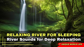 ✅ Forest Stream Relaxing Waterfall Sounds to relieve stress for sleep for studying for yoga [upl. by Einallem]