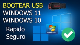 Como bootear una memoria USB con Windows rapido y bien explicado [upl. by Almat]