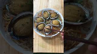 Steamed abalone with noodle recipe LyFoods [upl. by Anyrak593]