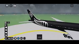 Air New Zealand water salute special black ￼livery [upl. by Anuhsal]