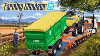 Making Chaff amp Unloading Bio Gas Factory In Fs23  Farming Simulator 23 Gameplay  Timelapse [upl. by Ardnazil]